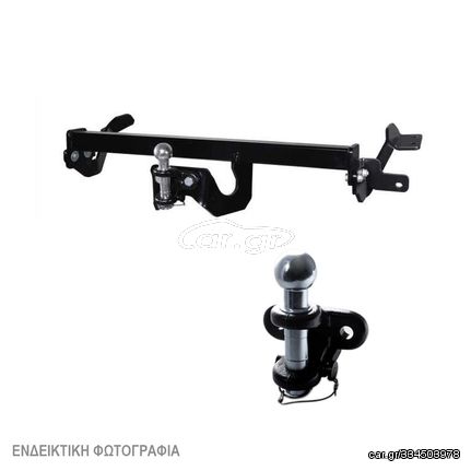 Κοτσαδόρος μπίλια 50mm με πύρο για Nissan Navara (D40/D23) / Renault Alaskan (με σκαλοπάτι στον προφυρακτήρα)