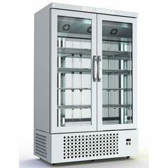 ΠΡΟΣΦΟΡΑ!!! THS-138-2S-W Θάλαμος Συντήρησης Self Service Λευκός με 2 Γυάλινες Πόρτες 132x70x215cm