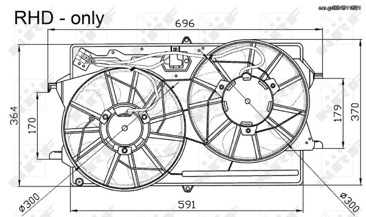 Βεντιλατέρ FORD FOCUS I 1.4-2.0 08.98-03.05