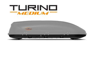 Μπαγκαζιέρα οροφής Turino Medium 191x79x46cm με διπλό άνοιγμα με κλειδί, 460 λίτρα - γκρι AutoEuro