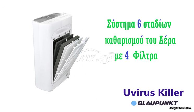 BLAUPUNKT ΙΟΝΙΣΤΗΣ ΚΑΘΑΡΙΣΤΗΣ ΑΕΡΑ UVIRUS KILLER