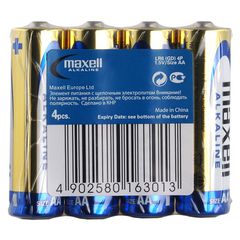 4 x Maxell LR6/AA Αλκαλικές Μπαταρίες-thumb-1