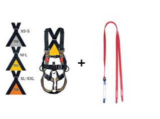 Ζώνη Ασφαλείας Αναρρίχησης + ABM-2T Απορροφητής Ενέργειας Με Δύο Ιμάντες 1,8 m