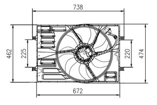 Βεντιλατέρ AUDI A3, Q2, Q3; CUPRA FORMENTOR; SEAT ATECA, IBIZA V, LEON, LEON SC, LEON SPORTSTOURER, LEON ST, TARRACO; SKODA KAROQ, KODIAQ, OCTAVIA III 1.0-2.0D 04.12-