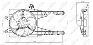 Βεντιλατέρ FIAT PUNTO; LANCIA Y 1.1-1.6 09.93-09.03