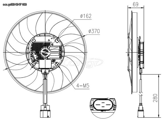 Βεντιλατέρ  AUDI A8 D4 2.0-6.3 11.09-01.18