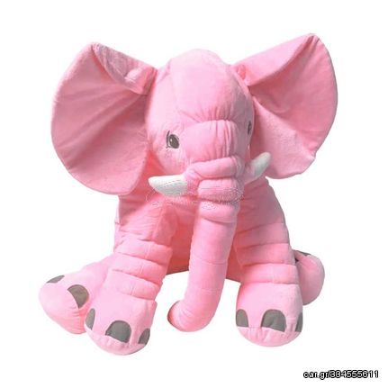 VIP Baby Dolls Stuffed Pink Elephant, Λούτρινος Ελέφαντας Ροζ  38cm