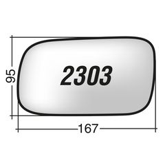 Κρύσταλλο καθρέπτη δεξί και αριστερό SUBARU FORESTER SUBARU IMPREZA 2003 SUBARU LEGACY 2009