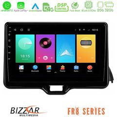 Bizzar FR8 Series FR8 Series Toyota Yaris 2020-> 8Core Android12 2+32GB Navigation Multimedia Tablet 9″