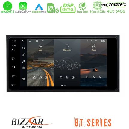 Bizzar OEM Toyota RAV4/Yaris 8core Android12 4+64GB Navigation Multimedia Deckless 7″ με Carplay/AndroidAuto