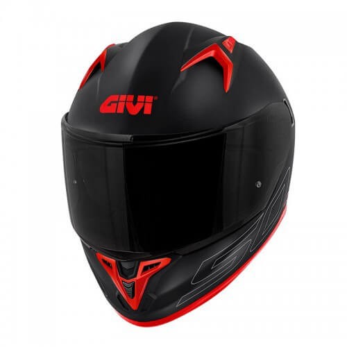 Κράνος Givi H50.9 Basic ECE 22.06 Matt Black/Silver/Red + Extra Ζελατίνα