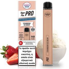 Dinner Lady Pro Disposable Strawberry Ice Cream 00mg 2ml