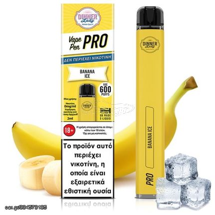 Dinner Lady Pro Disposable Banana Ice 00mg 2ml