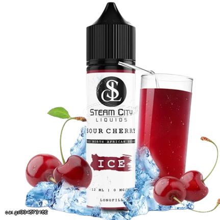 Steam City Ice Sour Cherry 12/60ml Flavorshot