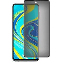 Full Glue Privacy Tempered Glass 3D for Xiaomi Redmi Note 9 black frame