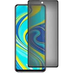 Full Glue Privacy Tempered Glass 3D for Xiaomi Redmi Note 9 black frame