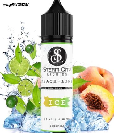 Steam City Ice Peach Lime 12/60ml Flavorshot