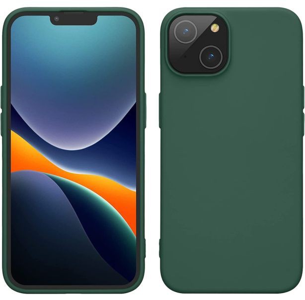Matt TPU case for iPhone 14 Plus forest green