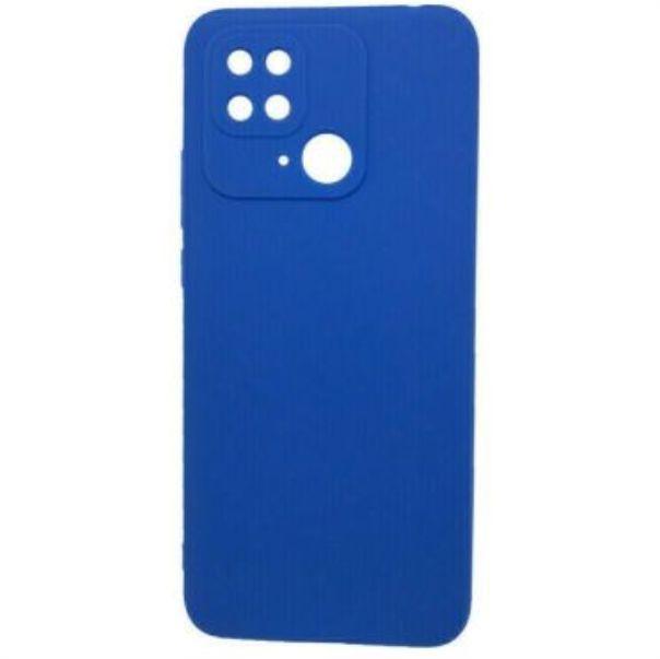 Silicon case protect lens for Poco C40 Blue