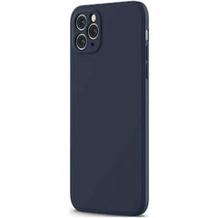 Silicon case protect lens for iPhone 11 Pro Max dark blue