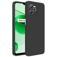 Matt TPU case protect lens for Realme C35 black