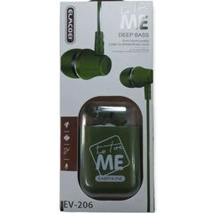 Elmcoei earphones EV-206 jack 3,5mm Green