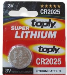 Toply Button Alkaline Battery CR2025 (1τμχ)