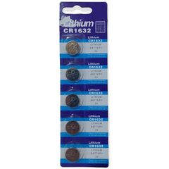 XJJ Button Alkaline Battery CR1632 (5τμχ)