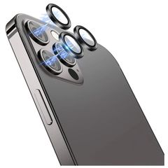 Camera Lens 3-σε-1 Tempered Glass for iPhone 13 Pro / 13 Pro Max Black