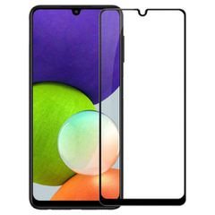 Full Glue Tempered Glass 5D for Samsung Galaxy A22 4G black frame