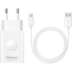 Qihang Z58 Wall Adapter 12W USB-A & Lightning Cable 1m Λευκό