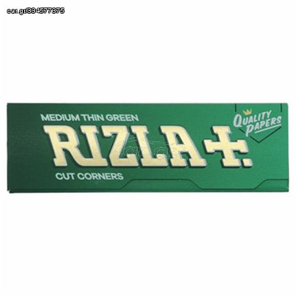 Rizla Χαρτάκια Green 50 φύλλα (1τμχ)