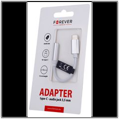Forever Adapter type-C / audio jack 3,5 mm White