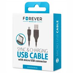 Forever micro-USB cable black 1m 1A-thumb-1