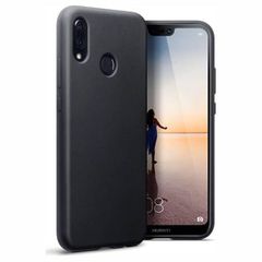Back Cover Σιλικόνης Matte Μαύρο (Huawei P20 Lite)