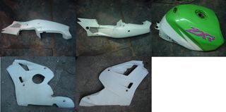 kawasaki zxr 400 l model zxr400 κιτ πλαστικα fairing ουρα φαιρινγκ τεποζιτο zxr400l
