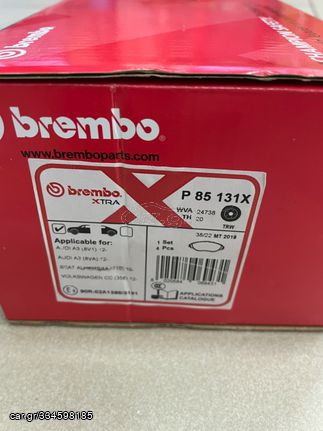 BREMBO EXTRA ΤΑΚΑΚΙΑ GOLF GTI 7-7.5,AUDI S3 8V