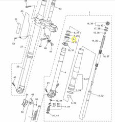 Τσιμούχα Πηρουνιού Yamaha WR.250R (32D) 2008-2015 5UN23145L000