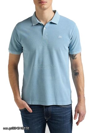 Lee natural dye polo tee ice blue Ανδρικό Regular Fit - L65CQSUY