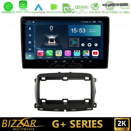 Bizzar G+ Series Fiat 500 2016> 8core Android12 6+128GB Navigation Multimedia Tablet 9″