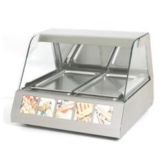 Θερμαινόμενη Βιτρίνα Για 2xGN1/1 1.5kW 80x73x60cm Roller Grill VVC800