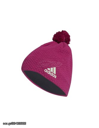 Adidas Graphic Pom Pom Beanie Ανδρικός Σκούφος Πλεκτός σε Μωβ χρώμα FT6080