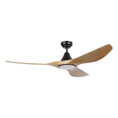 Ανεμιστήρας Οροφής Ø132x29,5cm 30w DC 5 Ταχύτητες, Timer,Led 19w 3000-4000-6000K Summer-Winter mode, Μαύρο-Walnut Eglo Portsea 35113