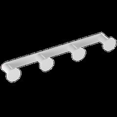 Άγκιστρο Τετραπλό 234x35xØ28mm Λευκό Ματ Verdi Omicron White Matt 3024201