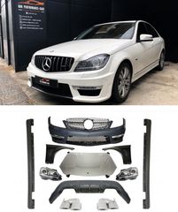Body kit Mercedes W204 C-class Facelift (2011-2014) C63 AMG Design