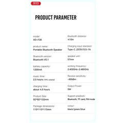 Φορητό Ηχείο Bluetooth 5W XO F38-thumb-1
