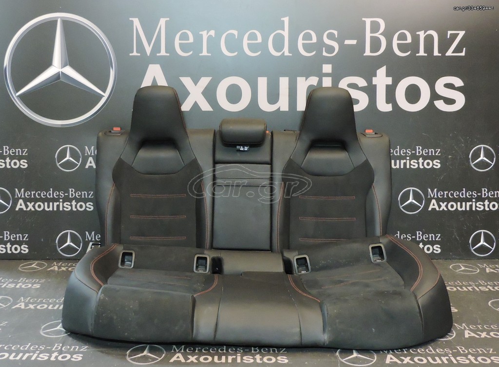 ΣΕΤ ΣΑΛΟΝΙ AMG, MERCEDES-BENZ, A-CLASS, W177, ALCANTARA, ME KOKKINEΣ ΡΑΦΕΣ, 2019-2022 **AXOURISTOS**