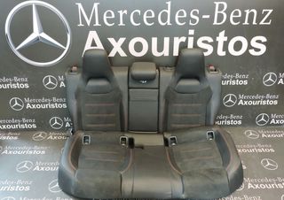 ΣΕΤ ΣΑΛΟΝΙ AMG, MERCEDES-BENZ, A-CLASS, W177, ALCANTARA, ME KOKKINEΣ ΡΑΦΕΣ, 2019-2022 **AXOURISTOS**-thumb-1