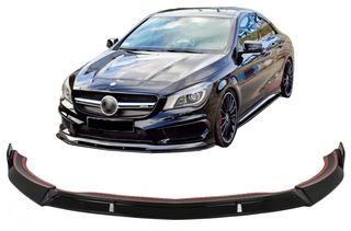 Μπροστινo Spoiler Lip κατάλληλο για Mercedes CLA45 C117 X117 (2013-2016) Γυαλιστερό μαύρο
