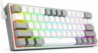 Redragon K616-RGB White/Grey Gaming πληκτρολόγιο Fizz Pro